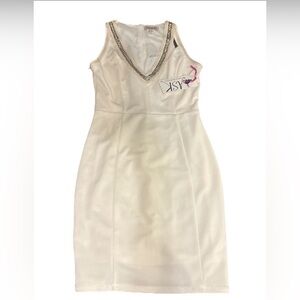 Nikibiki White Dress with Silver Embellishments